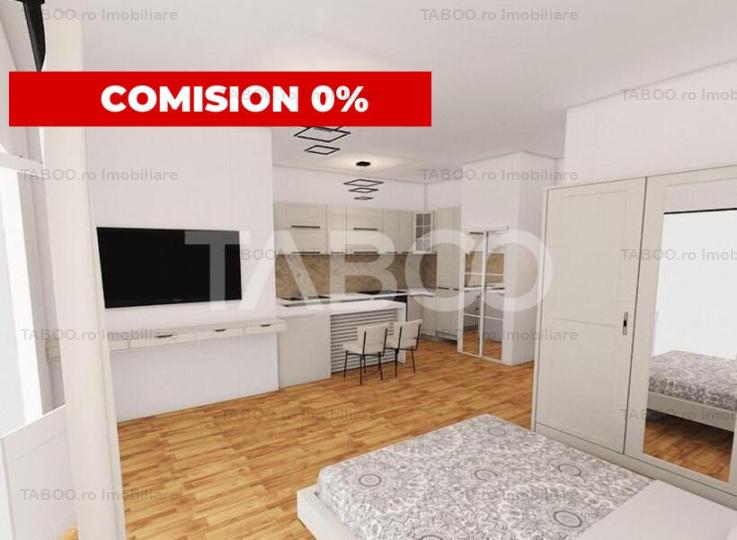 Garsoniera 38 mp utili cu balcon de 8 mp in Sibiu zona Mihai Viteazul 