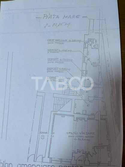 Spatiu comercial de inchiriat 84 mp utili in Sibiu Piata Mare