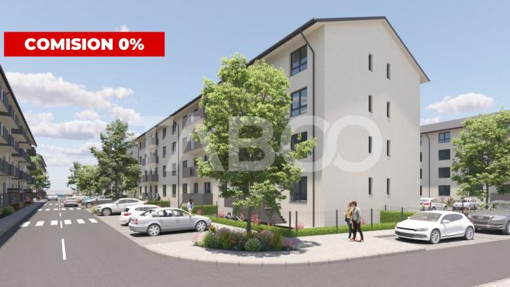 Apartament cu 3 camere ETAJ 2 din 3 balcon si loc parcare in SIBIU