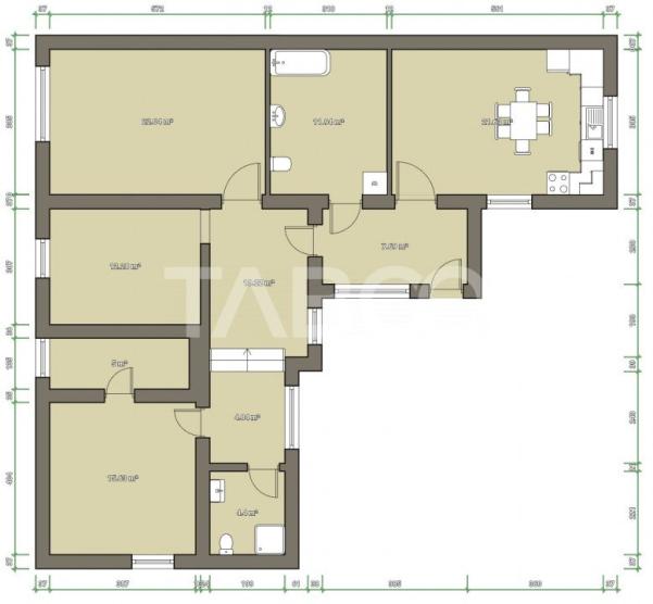 Casa individuala 115 mpu renovata complet in 2024 cu 330 mp teren