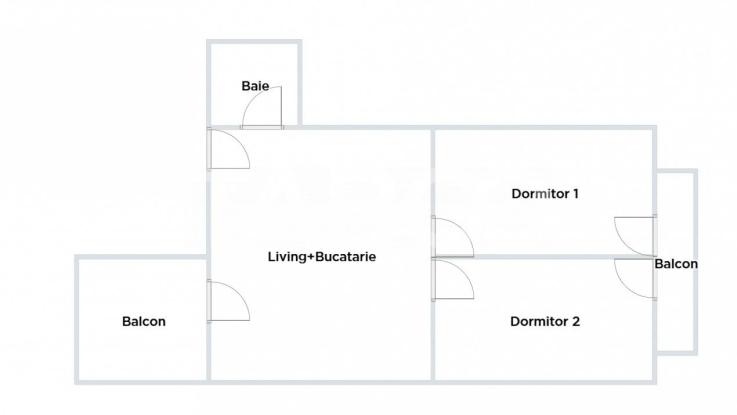 Apartament de vanzare 3 camere decomandate 2 balcoane etajul 1