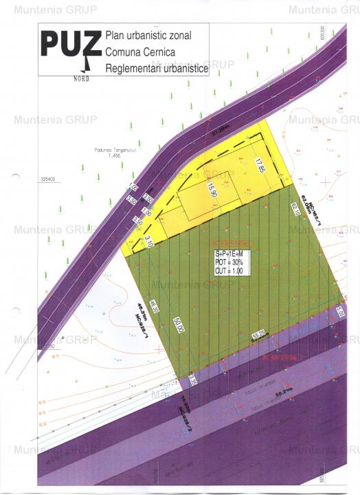 CERNICA - Km.19 - A2 cu pozitie exceptionala, vanzare 3.130 mp. teren in intravilan