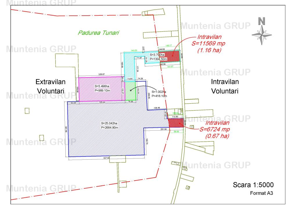 Oportunitate unica investitie ! Pipera 35,24 Ha. teren partial in intravilan