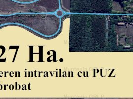 Unicat ! A3 Gherghita - 27 Ha. teren intravilan cu PUZ aprobat