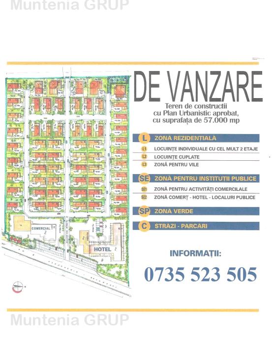 Ocazie! Mihailesti, vav de Doivnot, 57.000 mp. teren intravilan cu deschidere la DN6