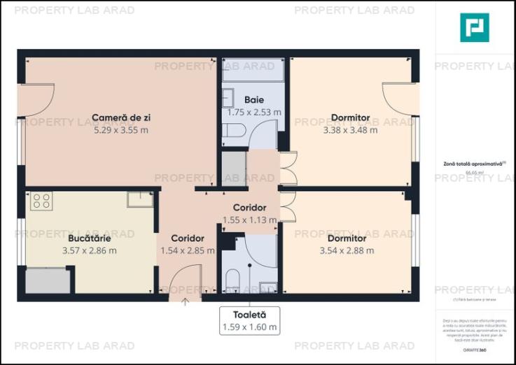 Apartament cu 3 camere- Aradul Nou