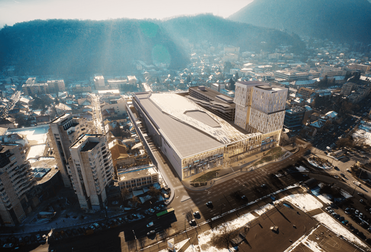 Brasovul va avea, din 2019,  cel mai mare mall central din Romania